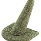 DRG3239 = Burlap Single Ring Finger Display 1/2 Round Base 2-1/8'' x 2-1/2'' x 2-1/8H'' (Pkg of 3)