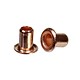 CCCP2017 = Copper Plated Brass Eyelets 1/8''L x 3/32''dia.  (Pkg of 24)