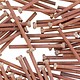 CCCP3029 = HEX HEAD SCREW 1.5mm x 3/4'' COPPER PLATED BRASS (Pkg of 10)