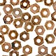 CCCP4003 = HEX NUT for 1.8mm SCREWS COPPER PLATED BRASS (Pkg of 10)