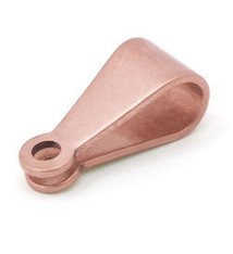 CCCU1923 = Copper Rivet Bails for 3.5mm Necklace (6pcs)