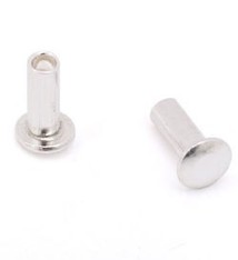 CCFS1003 = FINE SILVER RIVETS 1/16''dia x 1/8''long for RIVET TOOL (15pcs)