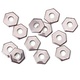 CCNS1503 = NICKEL SILVER RIVET ACCENT HEX for RIVET TOOL (12pcs)