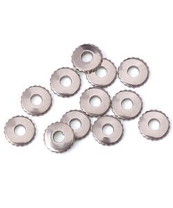 CCNS1504 = NICKEL SILVER RIVET ACCENT KNURLED for RIVET TOOL (12pcs)