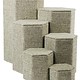 DIS3513 = Burlap Stackable Riser Set of 6 from 1-1/4'' to 6-1/4'' high