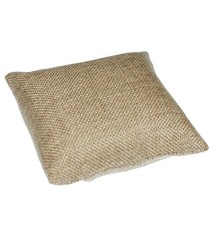 DIS3120 = Burlap Pillow for Watches or Bracelets 4''x4'' (Pkg of 5)
