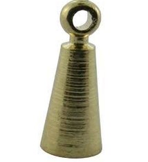 CD45015G = MEMORY WIRE ENDCAP CONE with RING GOLD PLATED (Dozen)
