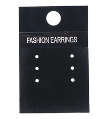 DER815 = Multi-Earring Card Black for Fashion Earrings (Pkg of 100)