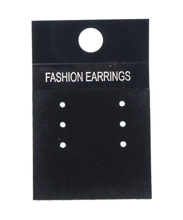 DER815 = Multi-Earring Card Black for Fashion Earrings (Pkg of 100)