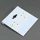 DER810 = Hanging Earring Cards White 2'' Plain (Pkg of 100)