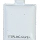 DER8023 = White Plastic Puff Pad 1-1/2''x1-3/4'' with Imprint ''Sterling'' (Pkg of 100)