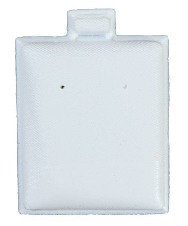 DER8020 = White Plastic Puff Pad 1-1/2''x1-3/4'' with No Imprint (Pkg of 100)