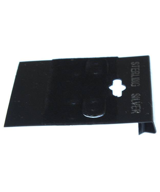 DER802 = Hanging Earring Cards Black 2'' Imprint ''Sterling'' (Pkg of 100)