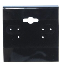 DER800 = Hanging Earring Cards Black 2'' Plain (Pkg of 100)