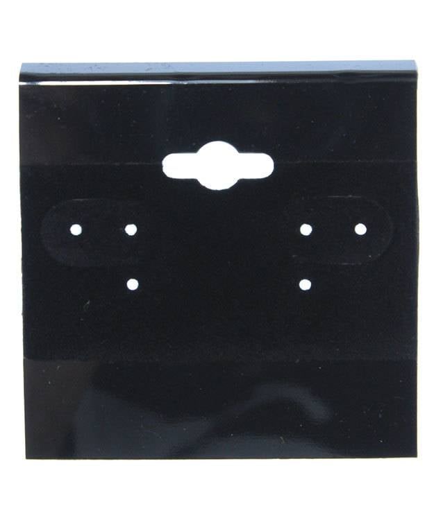 DER800 = Hanging Earring Cards Black 2'' Plain (Pkg of 100)