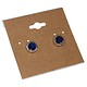 DER751 = Hanging Earring Card Kraft Paper Covered  2''  ''PLAIN'' (Pkg of 100)