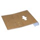 DER750 = Hanging Earring Card Kraft Paper Covered  1.5''  ''PLAIN'' (Pkg of 100)