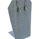 DER7003 = Grey Linen Earring Display Stand 2-1/2'' x 1-3/4'' x 3-1/4''H (Pkg of 3)