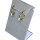 DER7002 = Grey Linen Earring Stand with Flap 2-3/8'' x 1-1/2'' x 3-3/8'' high (Pkg of 3)