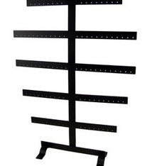 DER4350B = Metal Earring Display Black (50 pair) 13 x 5-1/8 x 17''H