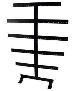 DER4350B = Metal Earring Display Black (50 pair) 13 x 5-1/8 x 17''H