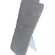 DCH7709 = Grey Linen Flat Bust Display 7-7/8'' x 12-5/8''H