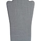 DCH7709 = Grey Linen Flat Bust Display 7-7/8'' x 12-5/8''H