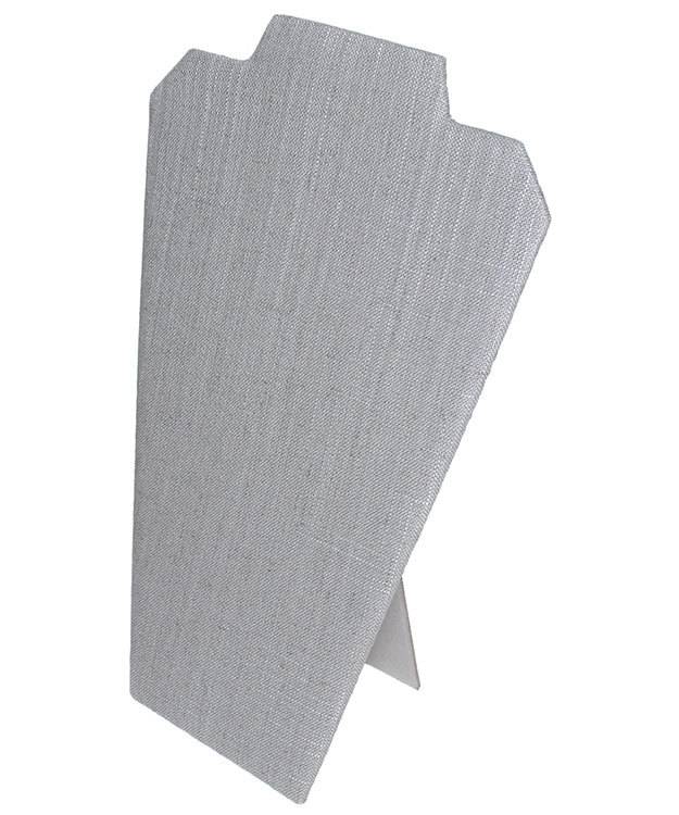 DCH7602 = Grey Linen Necklace Easel 8-1/4''W x 12''H