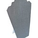 DCH7601 = Grey Linen Necklace Easel 8-1/4'' wide x 12'' high