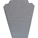 DCH7601 = Grey Linen Necklace Easel 8-1/4'' wide x 12'' high