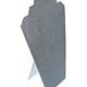 DCH7601 = Grey Linen Necklace Easel 8-1/4'' wide x 12'' high