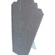 DCH7601 = Grey Linen Necklace Easel 8-1/4'' wide x 12'' high