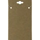 DCH750 = Hanging Necklace Card Kraft Paper Covered  2 x 4''  ''PLAIN'' (Pkg of 100)