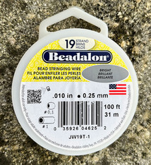 CD41910T-100 = Beadalon 19 Bright .010''  100ft Spool