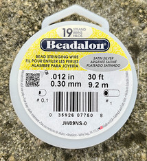 CD41912SC = BEADALON 19  .012''  30 FT SPOOL SATIN SILVER
