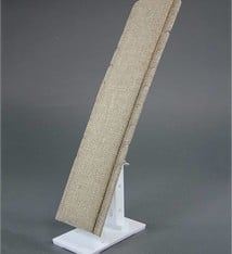 DCH3991 = Burlap Necklace Easel Display 2-7/8'' x 5'' x 12-1/8'' high