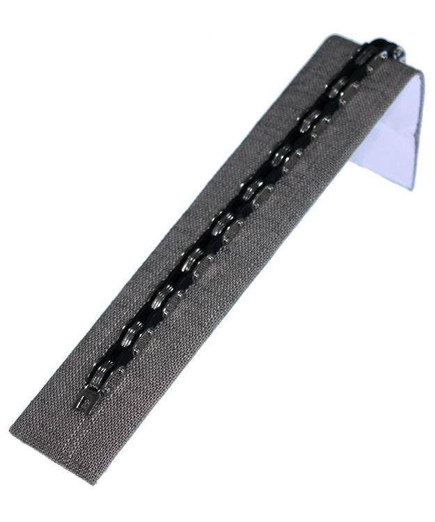 DBR7239 = Grey Linen Single Bracelet Ramp 1-1/2'' x 7-3/4''  (Pkg of 3)