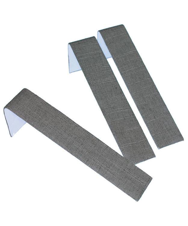 DBR7239 = Grey Linen Single Bracelet Ramp 1-1/2'' x 7-3/4''  (Pkg of 3)