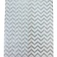 DBG1185 = Paper Gift Bag Silver Chevron Pattern 8-1/2'' x 11'' (Bundle of 100)