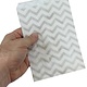 DBG1183 = Paper Gift Bag Silver Chevron Pattern 5'' x 7'' (Bundle of 100)