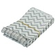 DBG1181 = Paper Gift Bag Silver Chevron Pattern 4'' x 6'' (Bundle of 100)