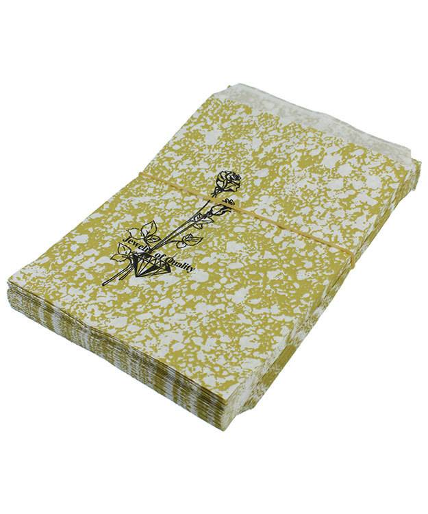 DBG1163 = Paper Gift Bag Gold and Black Pattern 5'' x 7'' (Bundle of 100)