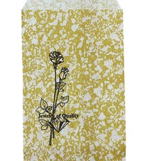 DBG1161 = Paper Gift Bag Gold and Black Pattern 4'' x 6'' (Bundle of 100)