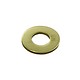 MSBR17818 = Brass Washer 1/2" Dia with 15/64" Hole (18ga) (Pkg of 18)
