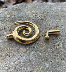 6000GP-02 = KUMIHIMO LARGE GLUE IN SWIRL TOGGLE GOLD PLATED