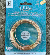 WR6221G = CRAFT WIRE SQUARE GOLD COLOR 21ga 4yd COIL by FDJtool