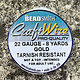 WR6722G = CRAFT WIRE TARNISH RESISTANT GOLD ROUND WIRE 22ga 8 YARDS