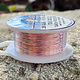 WR6726R = CRAFT WIRE TARNISH RESISTANT ROSE GOLD ROUND WIRE 26ga 15 YARDS