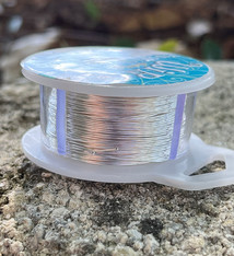 WR6726S = CRAFT WIRE TARNISH RESISTANT SILVER ROUND WIRE 26ga 15 YARDS