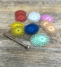 Dedeco ST9109 = Dedeco 7/8" Radial Disc Abrasive Sample Pack (15pcs)